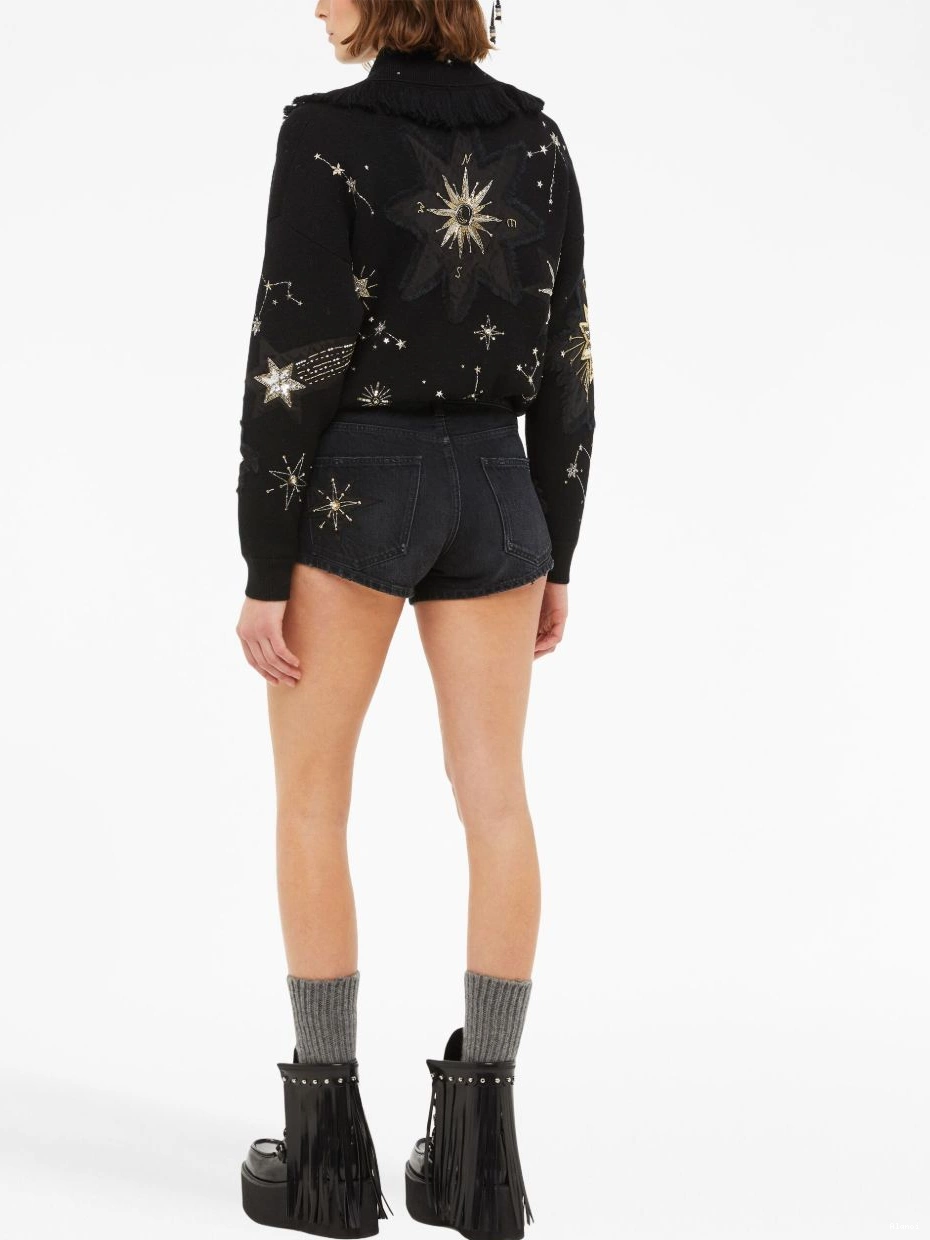 Cheap Wandering Star Women shorts Alanui The denim 0422